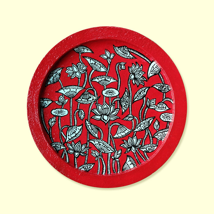 Handpainted Pichwai Themed Wall Plate