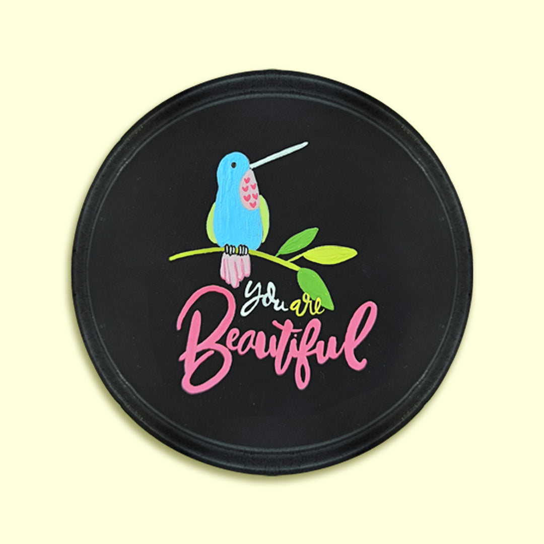 You Are Beautiful Handpainted Wall Plate