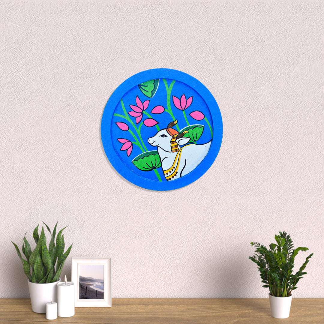 Handpainted Pichwai Themed Wall Plate