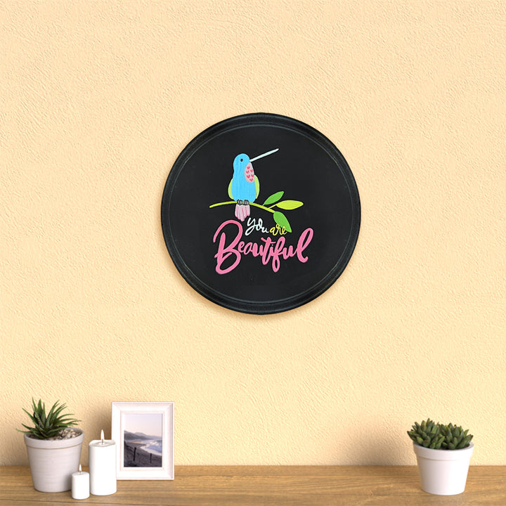 You Are Beautiful Handpainted Wall Plate