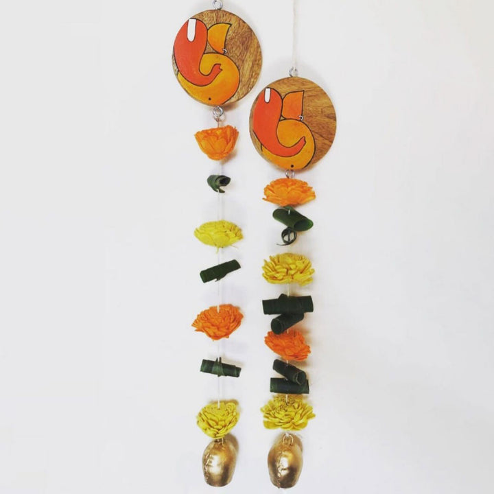 Eco-friendly Festive Ganesha Hanging with Shola Wood