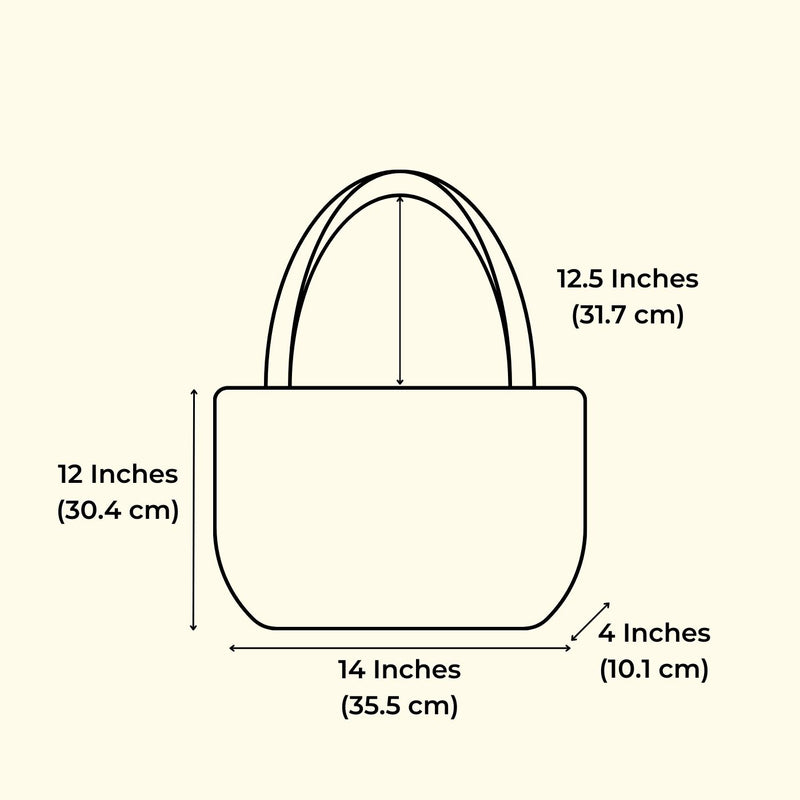 Upcycled Single-Use Plastic Handloom Tote Bag