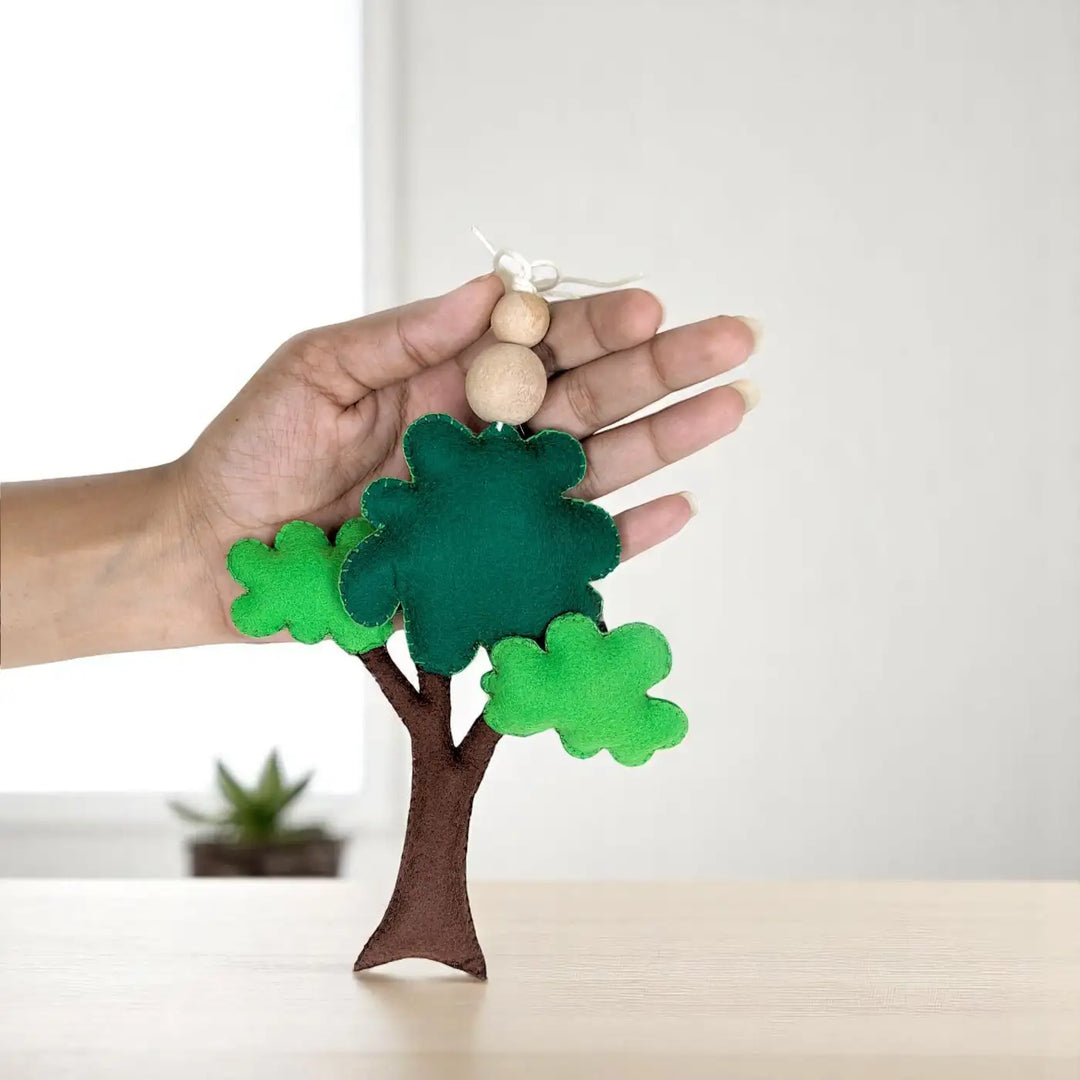 Handmade Tropical Tree Felt Hanging For Kids