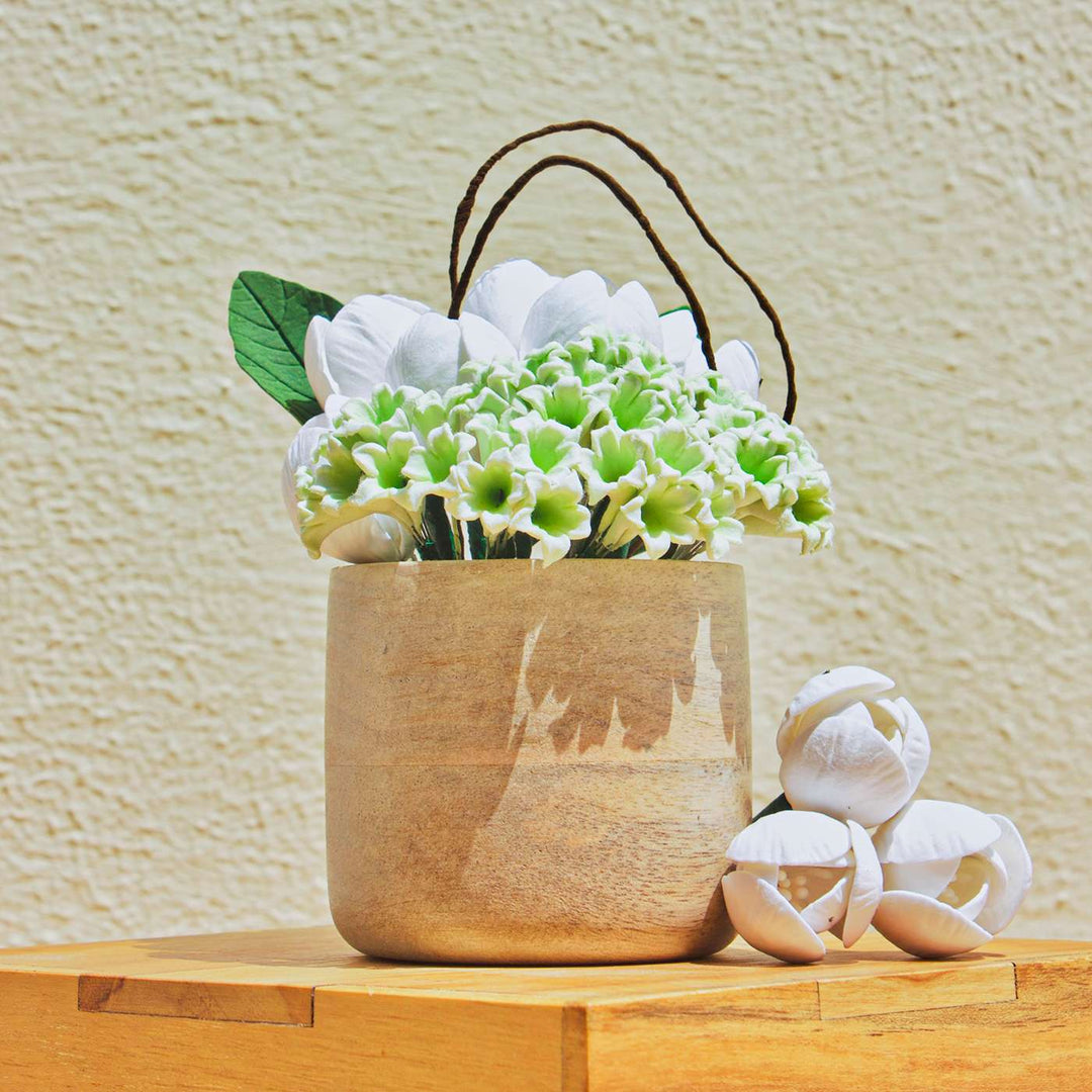 Handmade Tulipiere Realistic Deco Clay Centerpiece