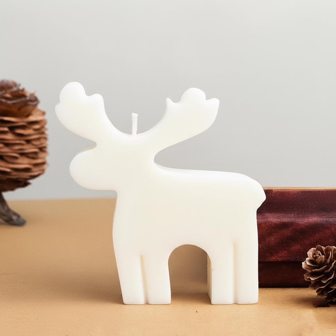 Handmade Reindeer Candle For Christmas Decoration