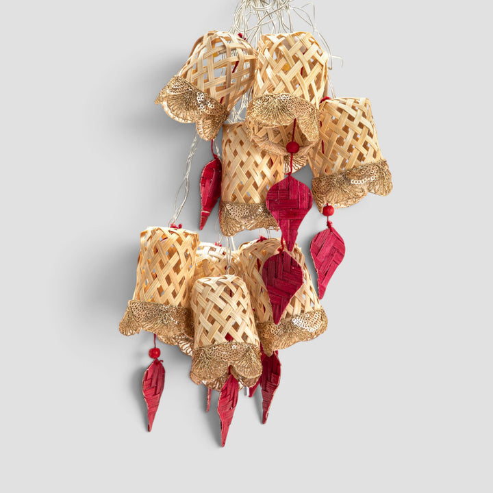 "Jyoti" Handcrafted Bamboo LED Fairy Light For Festive Decor