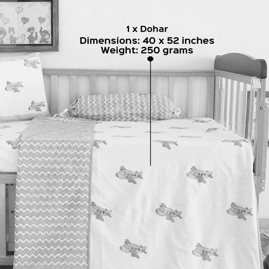 Flying Machine Hand Block Printed Baby Dohar