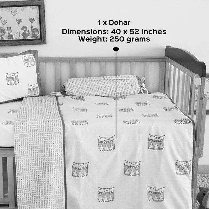 Street Drum Hand Block Printed Baby Dohar