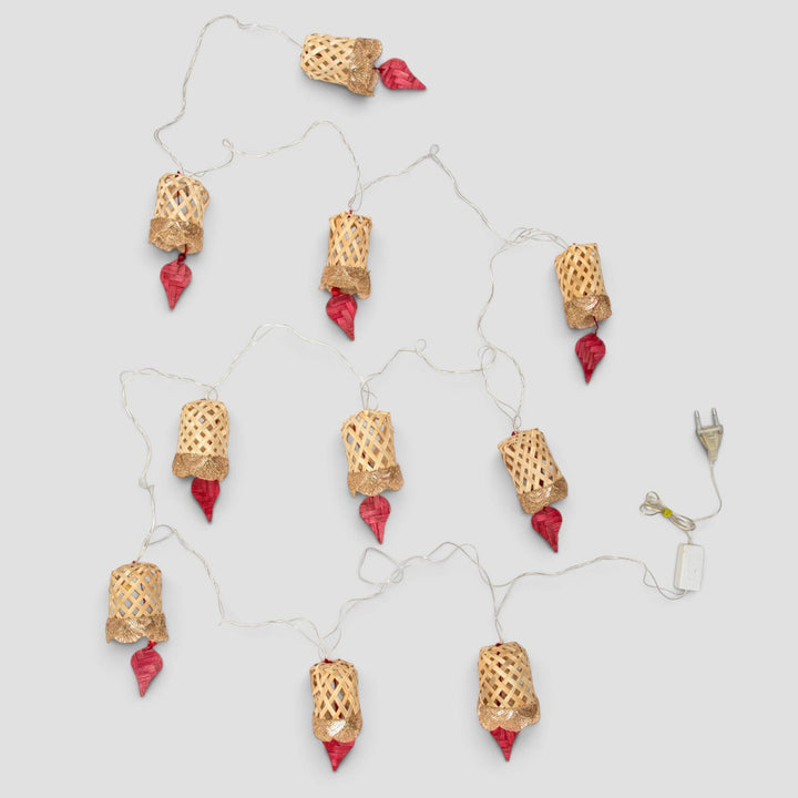 "Jyoti" Handcrafted Bamboo LED Fairy Light For Festive Decor