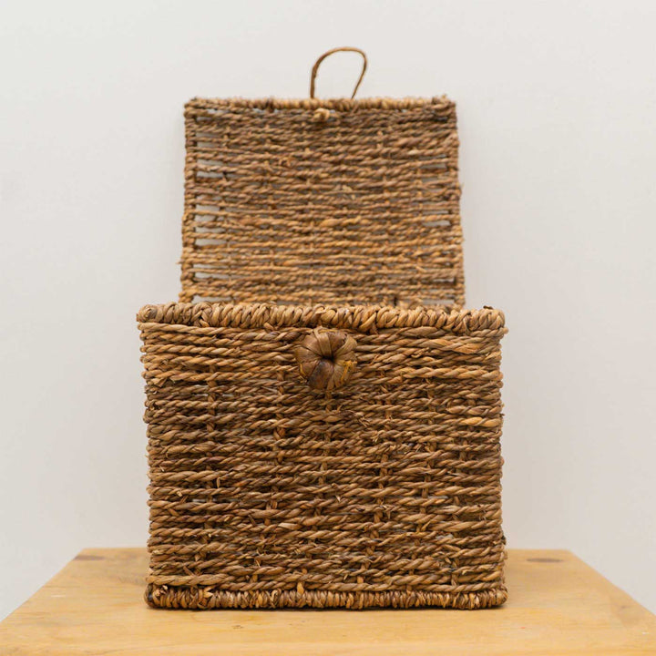 Handmade Wicker Water Hyacinth Storage Box | Set Of 3