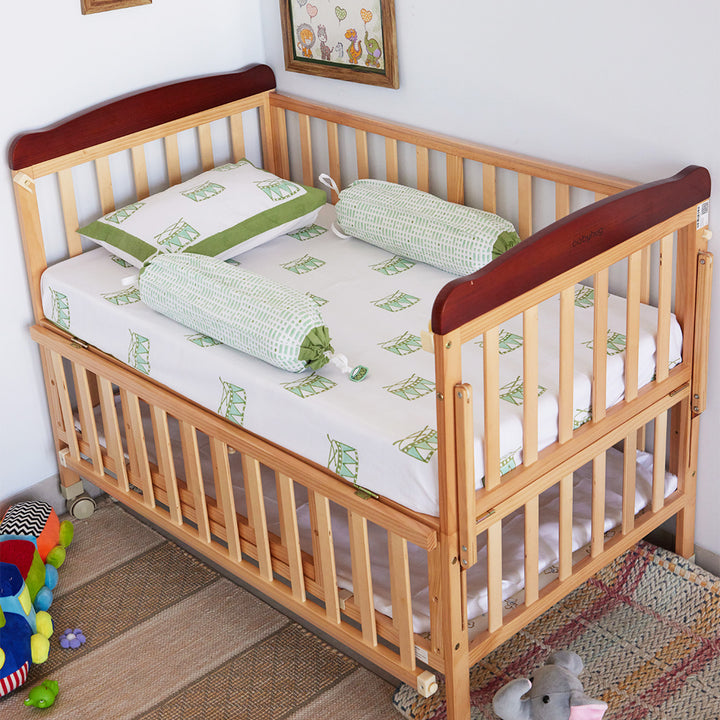 Street Drum Hand Block Printed Baby Cot Set