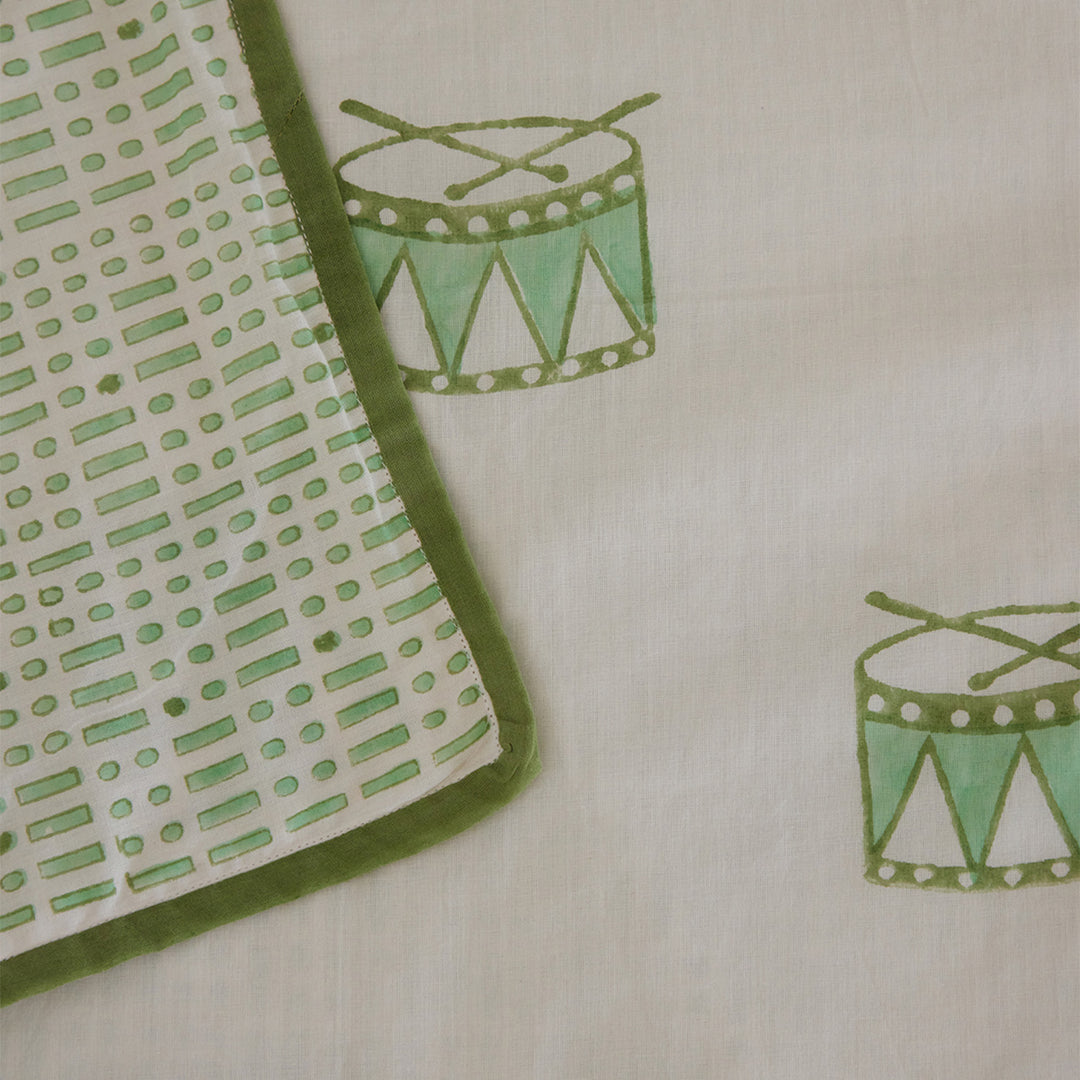 Street Drum Hand Block Printed Baby Dohar