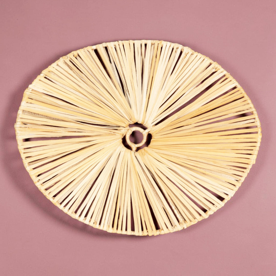 Solane Handwoven Banana Fiber Hanging Lampshade For Home Decor