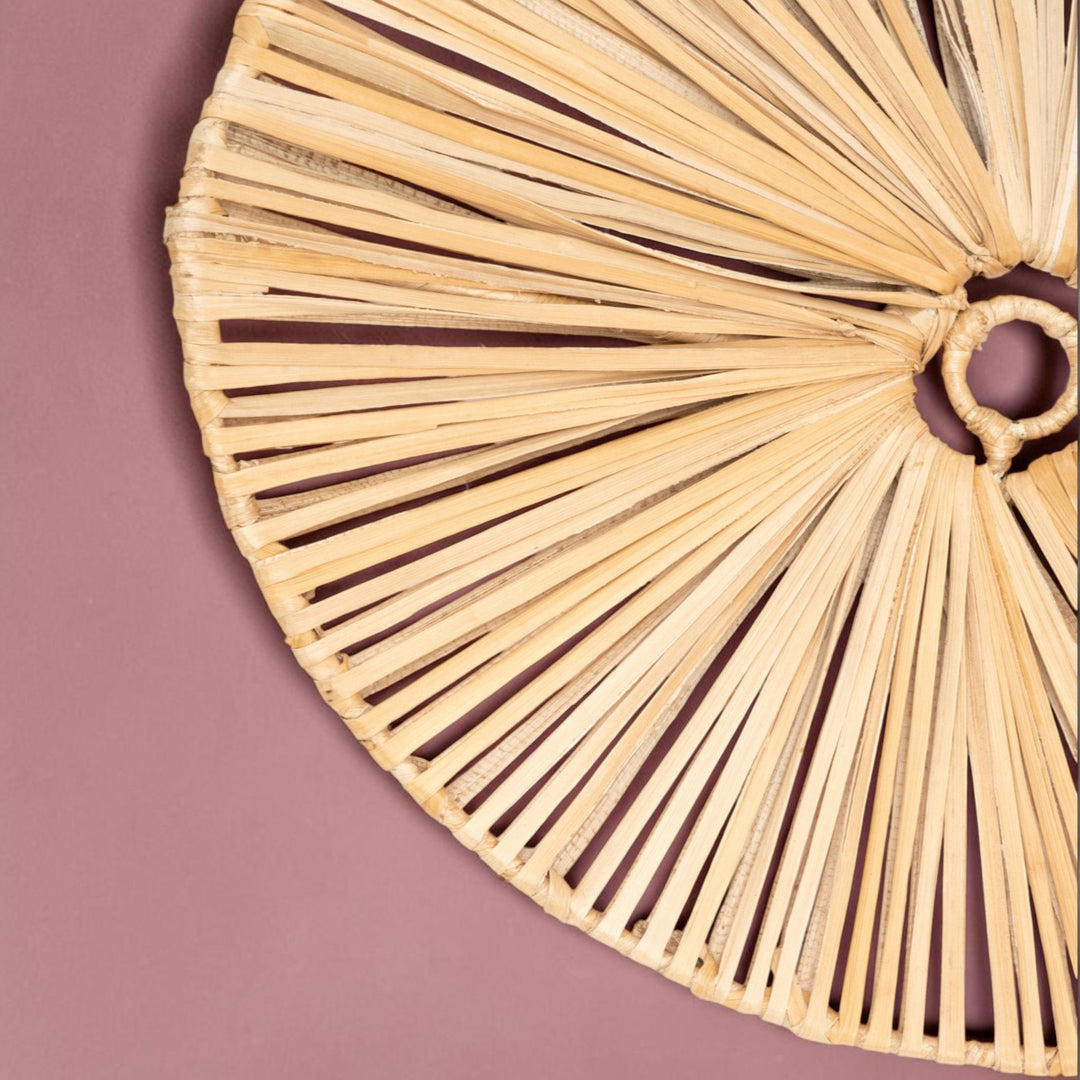 Solane Handwoven Banana Fiber Hanging Lampshade For Home Decor