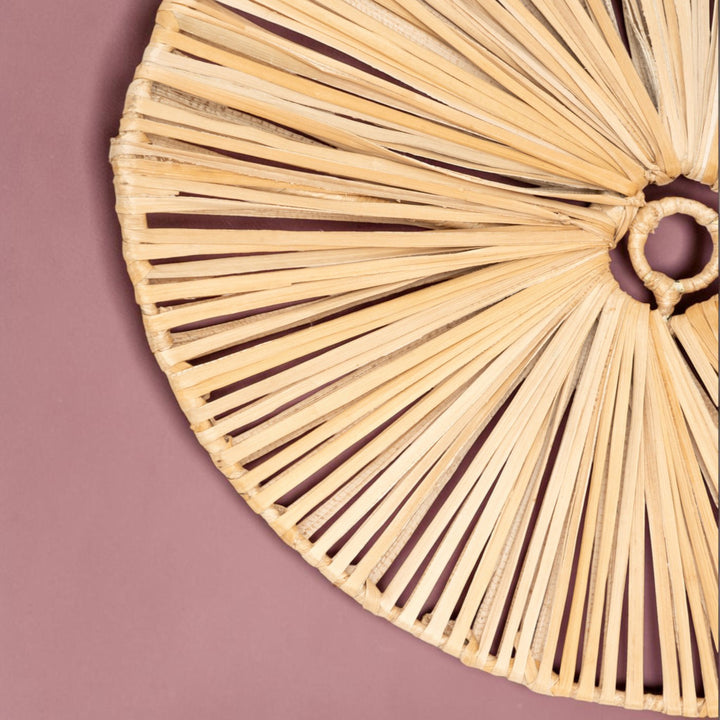 Solane Handwoven Banana Fiber Hanging Lampshade For Home Decor
