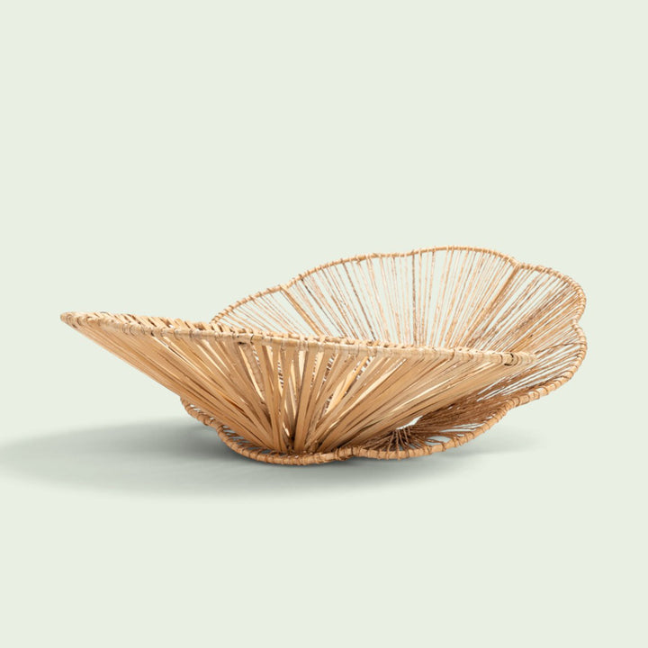 Petal Handwoven Banana Fiber Hanging Lampshade For Home Decor | Large