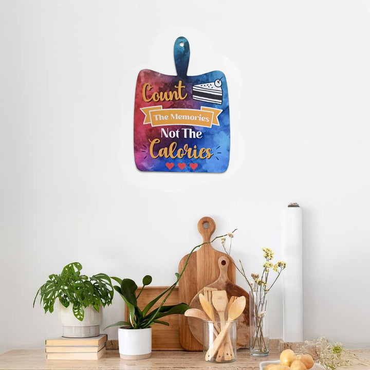 Handmade Decoupage Count The Memories MDF Wood Decorative Plaque
