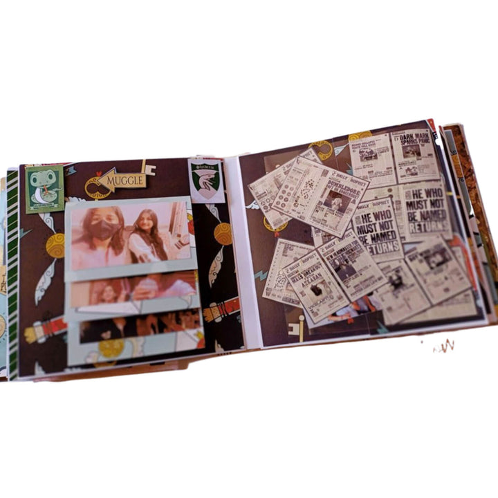 Handcrafted Gryffindor Harry Potter Themed Scrapbook Personalized With Your Photos & Messages