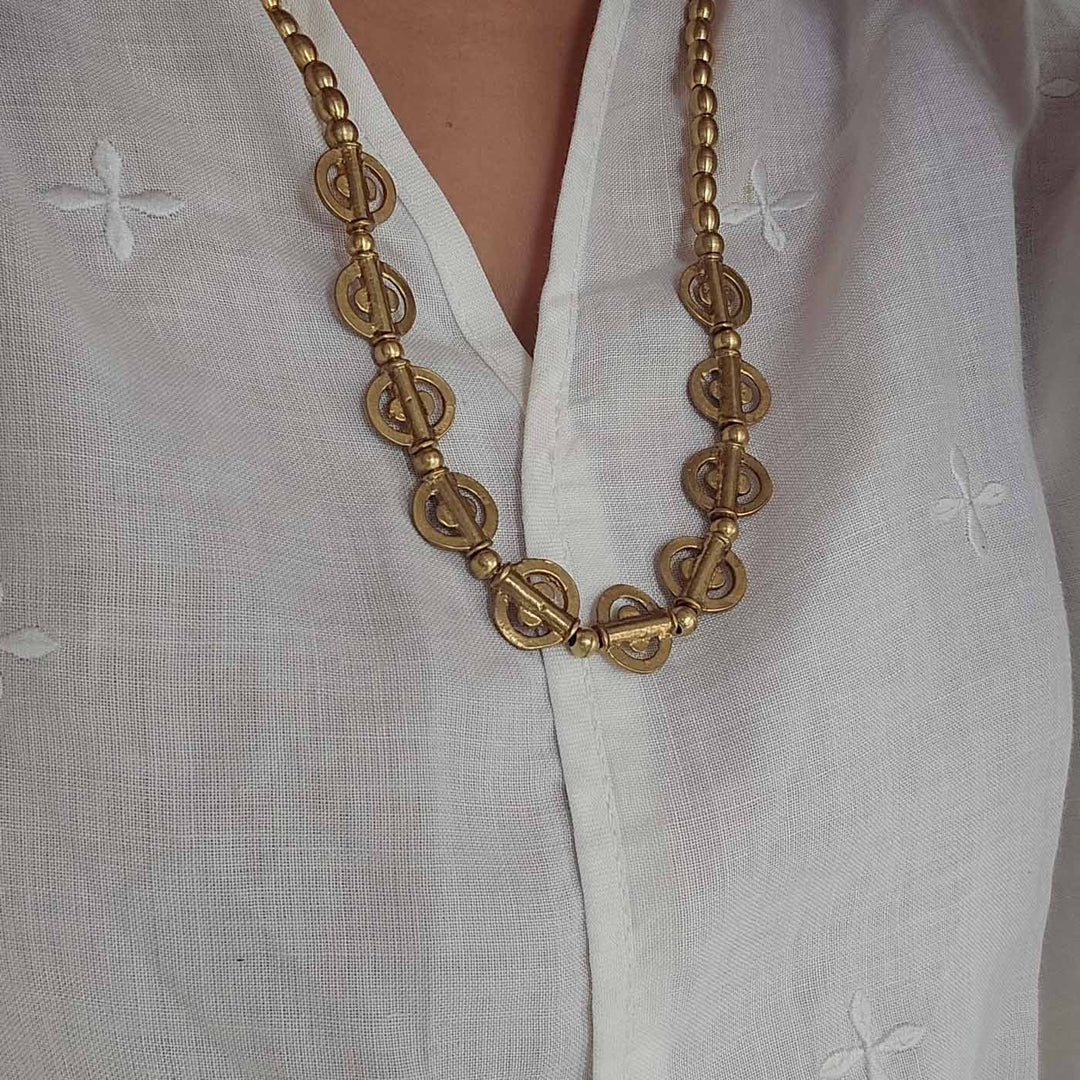 Handmade Vanya Brass Necklace
