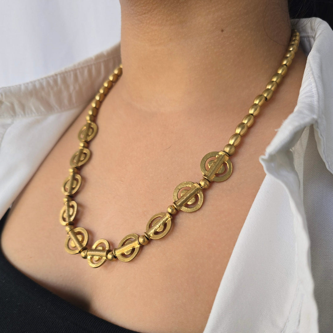Handmade Vanya Brass Necklace