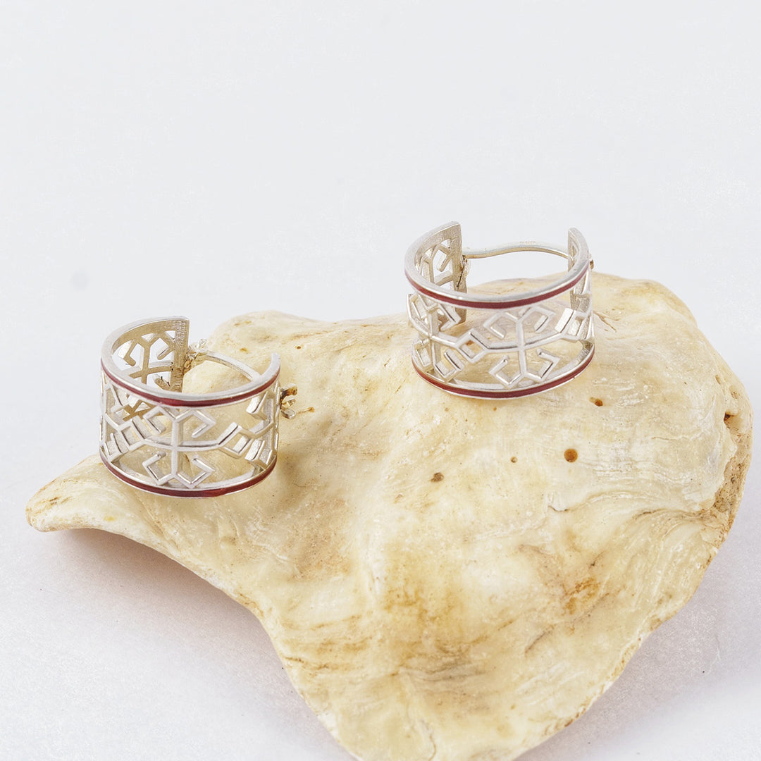 Handmade Contemporary Varnini Silver Earrings