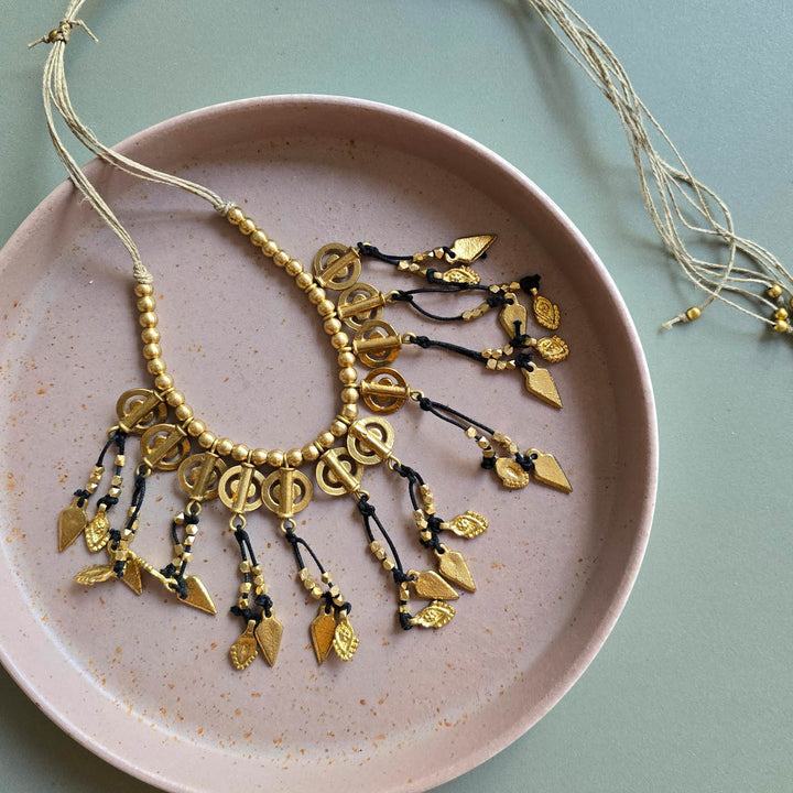Handmade Vibha Adjustable Brass Necklace