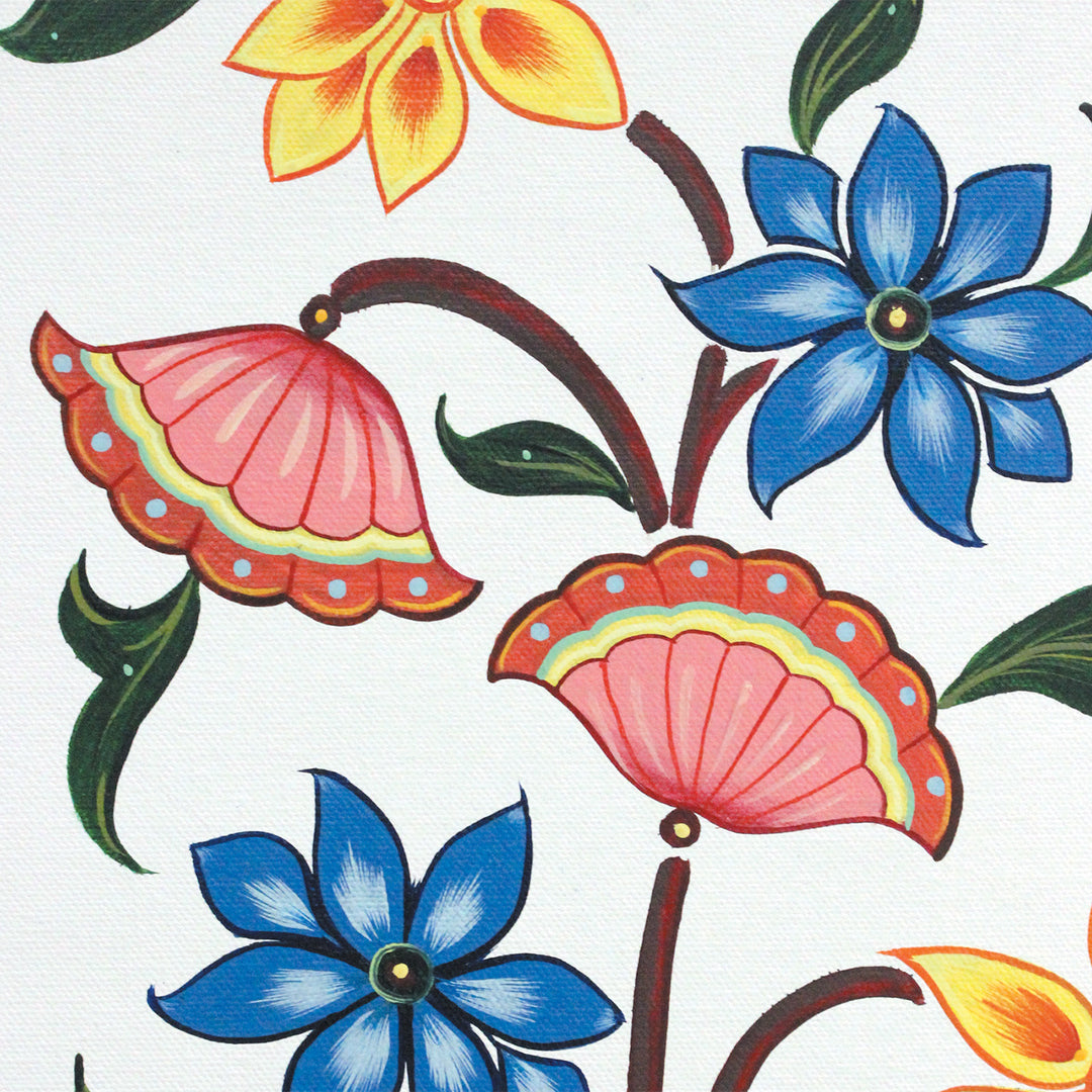 18 x 12 Inch | Tulsi | Framed Hand Painted Wall Painting