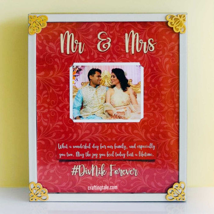 Photo Personalized Book Frame Theme MDF Wood Decorative Plaque