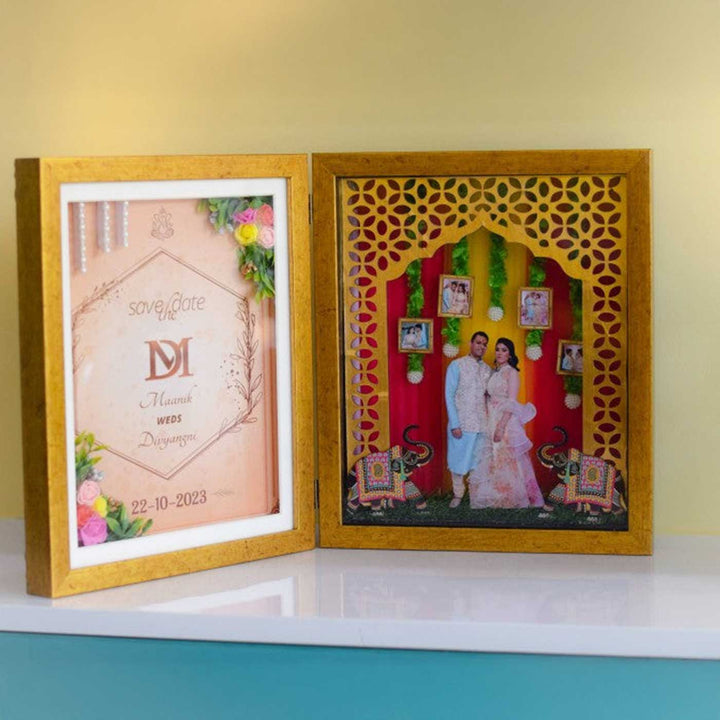 Photo Personalized Book Frame Theme MDF Wood Decorative Plaque