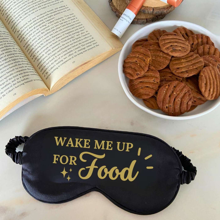 Customized Handmade Printed Mom Theme Satin Eye Mask