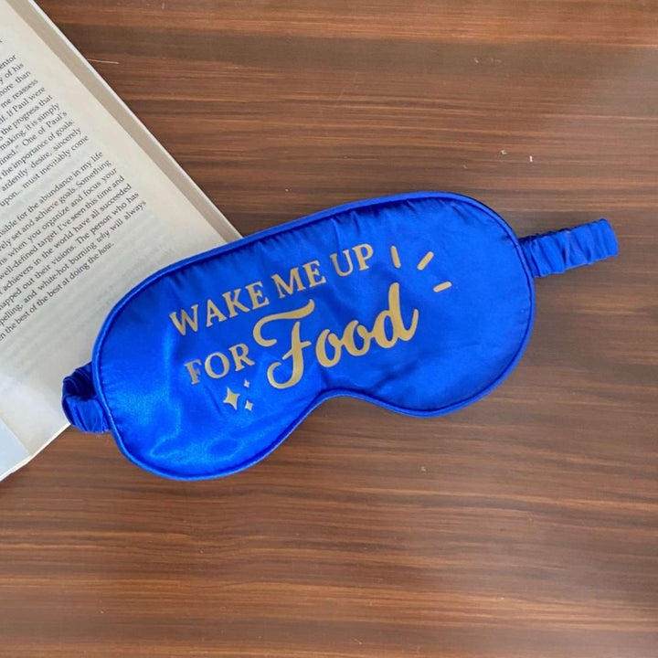 Customized Handmade Printed Mom Theme Satin Eye Mask