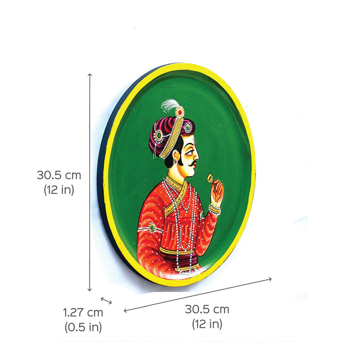 Handpainted Rajasthani MDF Wall Plate - Zwende