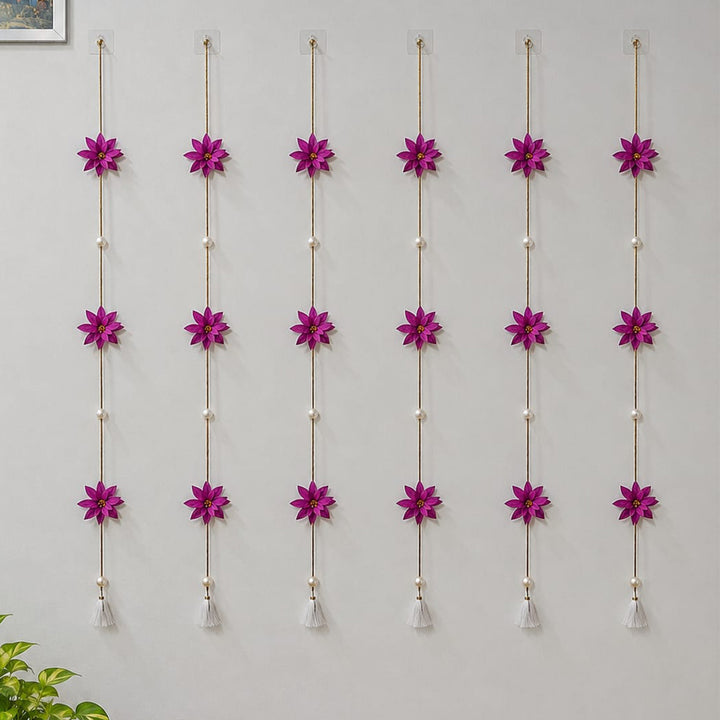 Handmade Water Lily Ambal Upcycled Areca Nut Wall Hanging