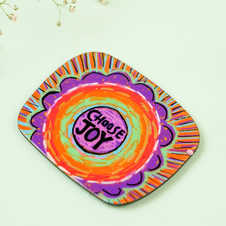 Photo Personalized Handmade Quirky Sister Rakhi Hamper With Bookmark And Keychain - Close-up of Colorful Plate