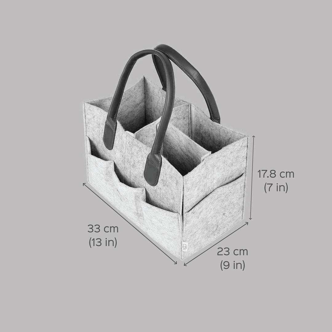 Eco-felt & Vegan Leather Nursery Organizer