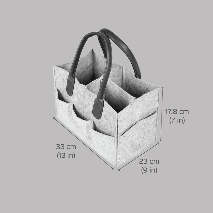 Eco-felt & Vegan Leather Nursery Organizer