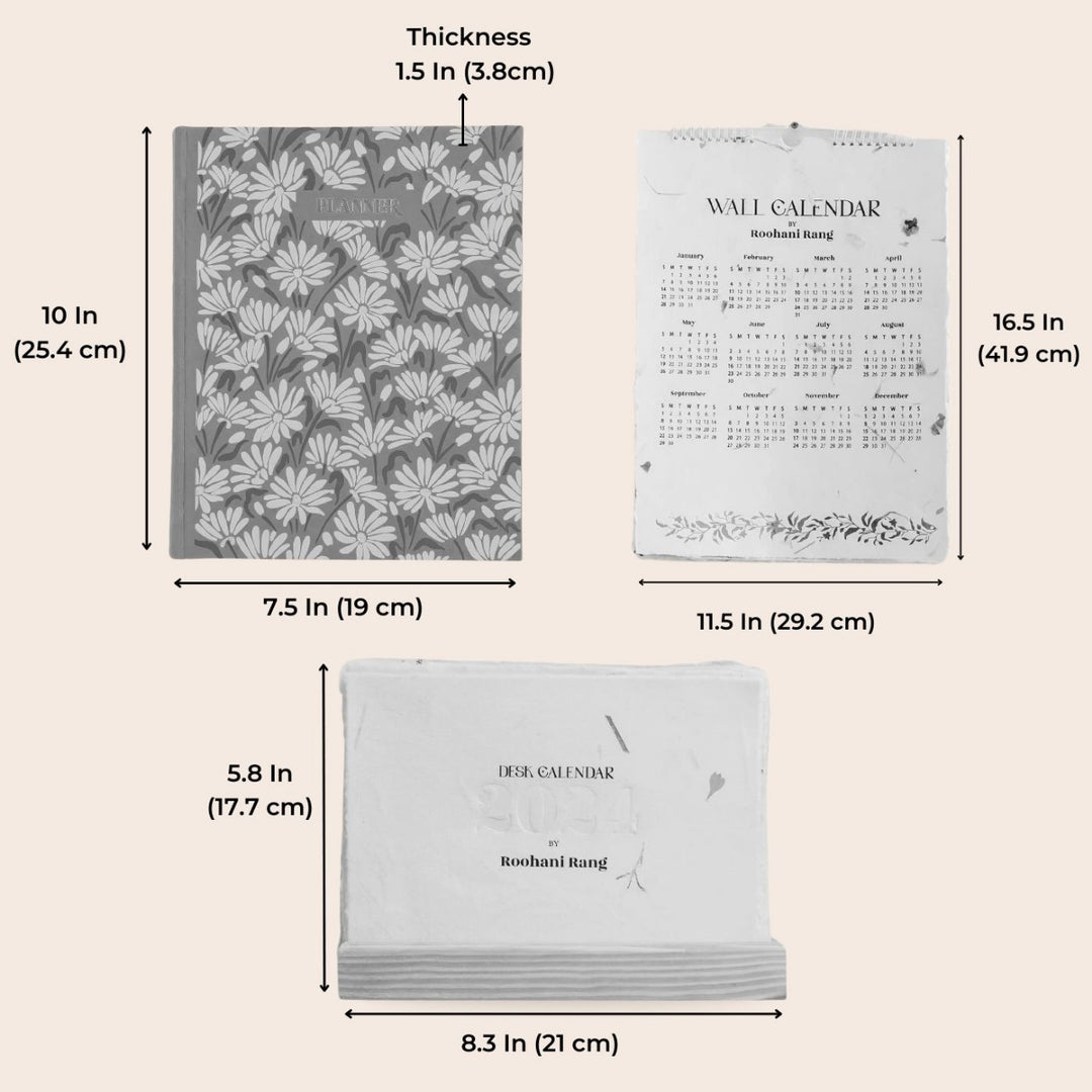 2024 Sustainable Planner & Calender Bundle | Set of 3