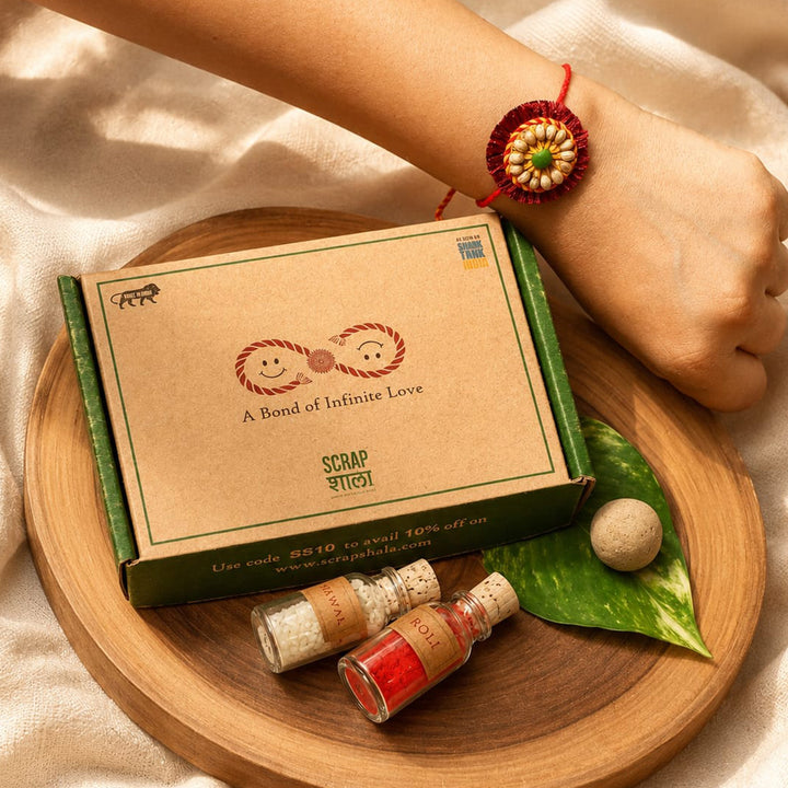 Plantable Sneh Seed Rakhi With Tulsi & Coriander Seeds For Brother