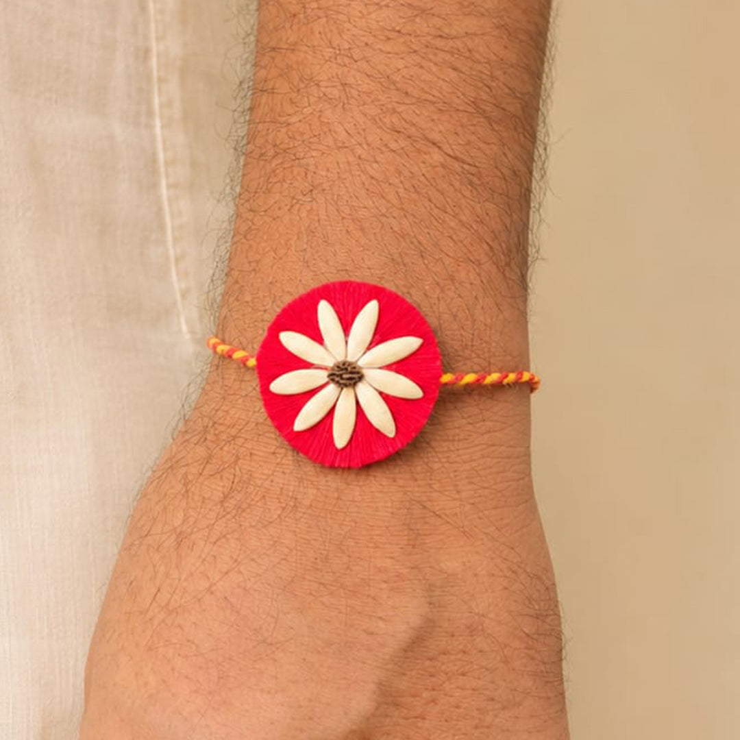 Plantable Beejbandhan Rakhi Box With Roli-Chawal & Eco-Friendly Outer Box For Brother