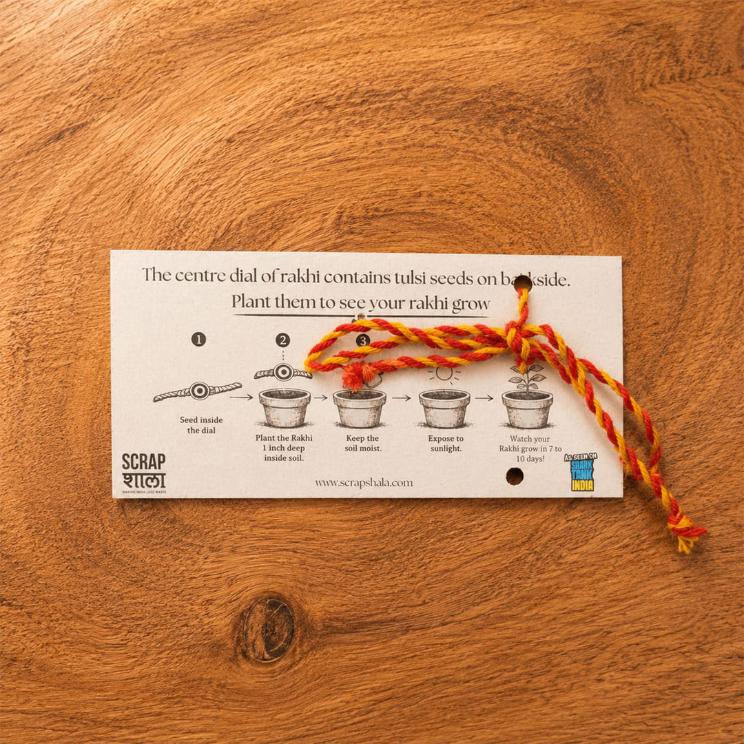Plantable Beejbandhan Rakhi Box With Roli-Chawal & Eco-Friendly Outer Box For Brother