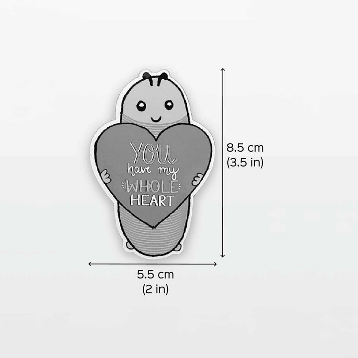 Handmade "Whole Heart" Wooden Fridge Magnet