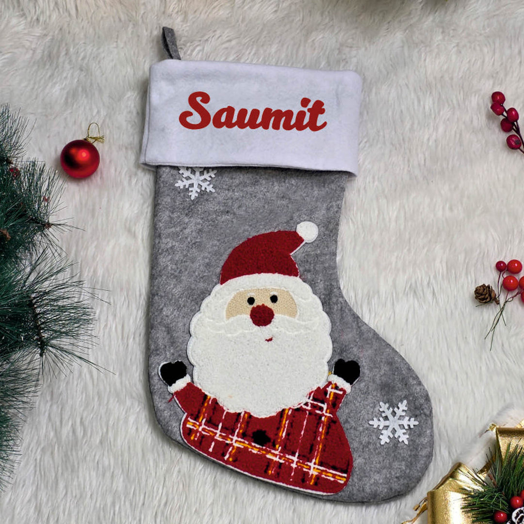 Personalized Handmade Winter Buddies Santa Stocking