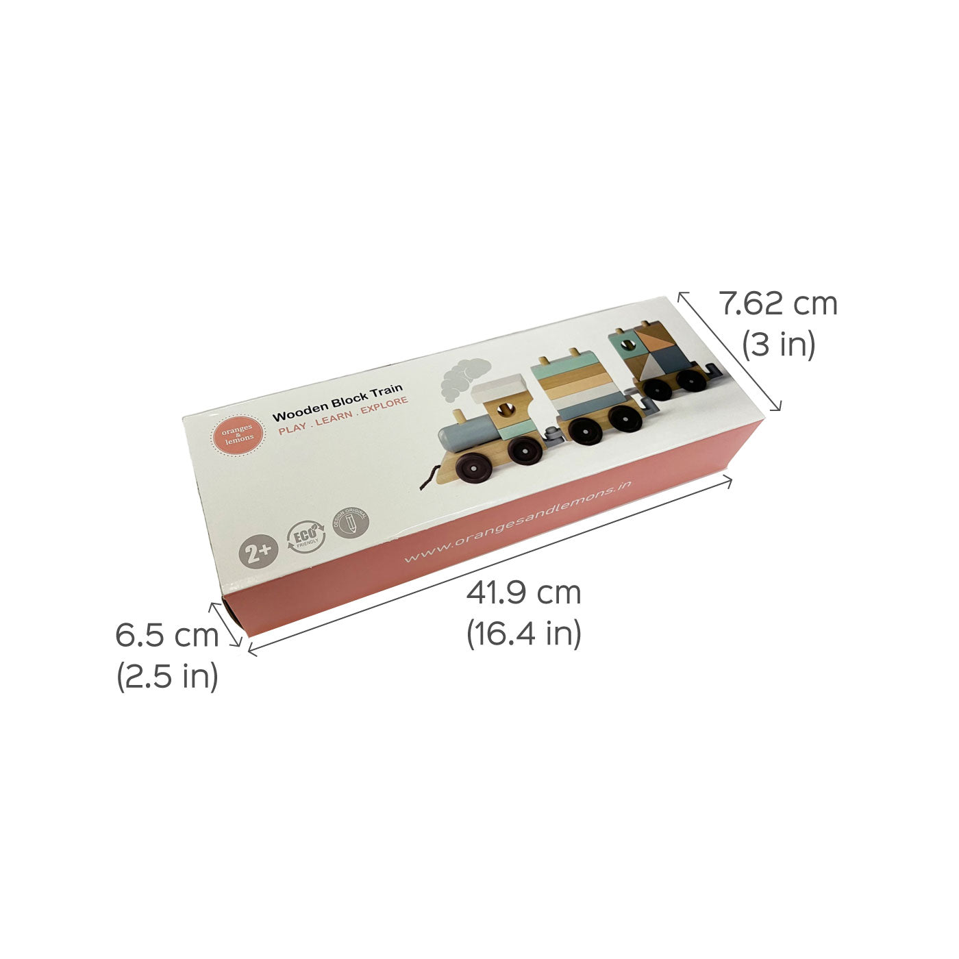 Buy Eco-friendly Wooden Block Train Toy For Kids Online On Zwende