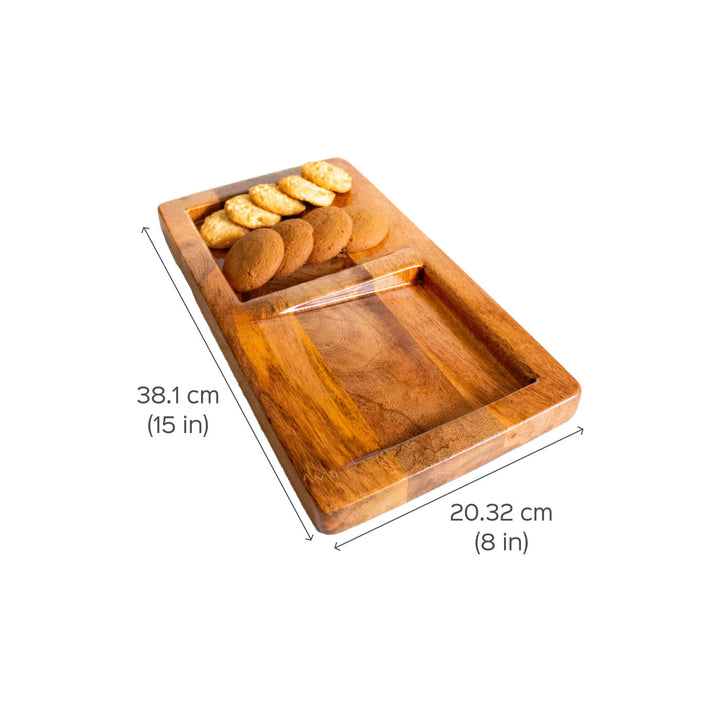 Handcrafted Mango Wood Cookie Platter