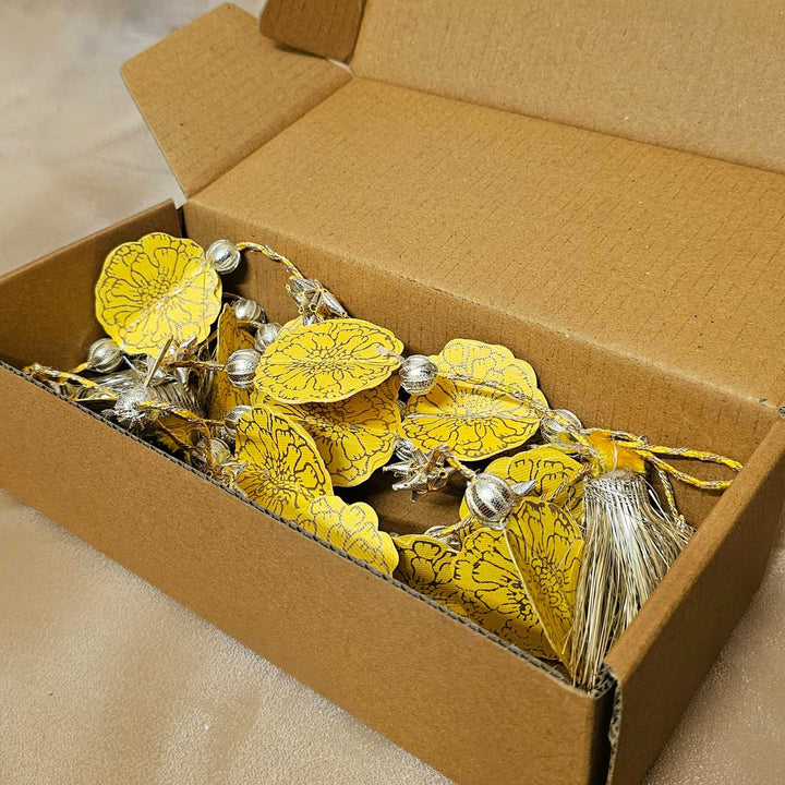 Set Of 2 | Handmade Marigold Design Hangings