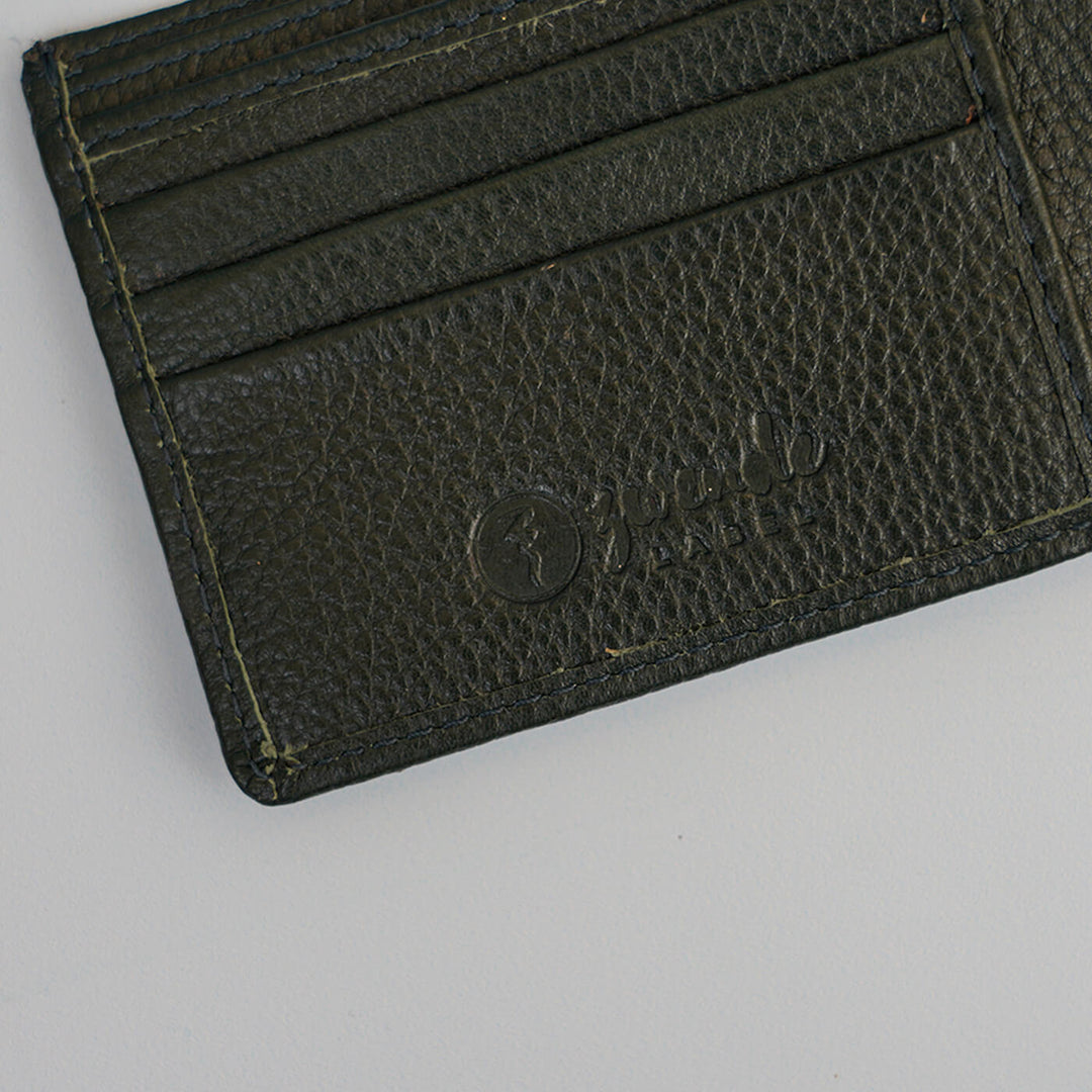 Handcrafted Personalized Leather Wallet with Coin Pouch For Men