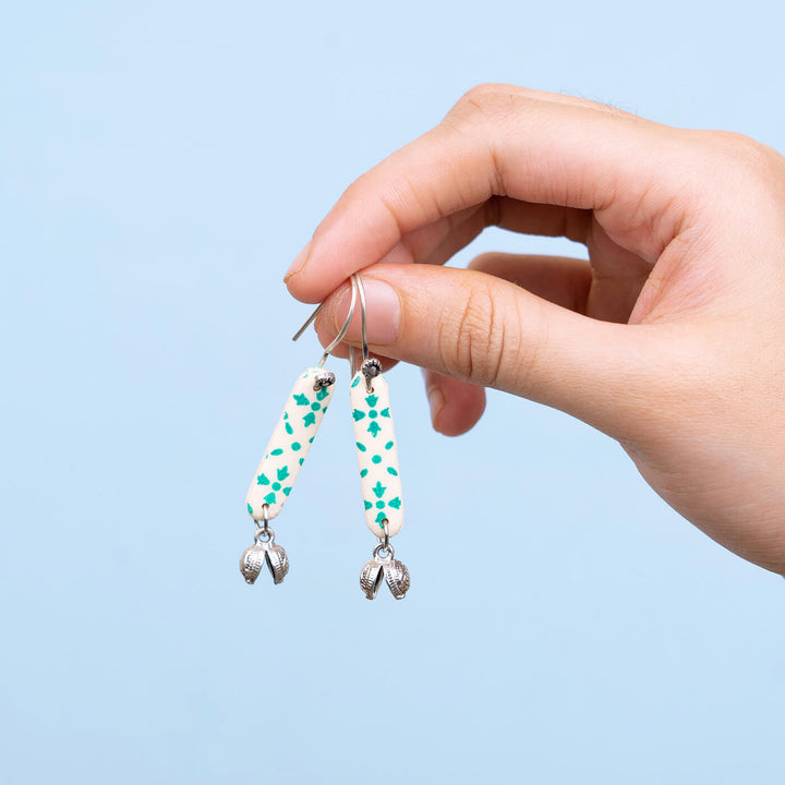 Handmade Clay Zoya Dangler Earrings