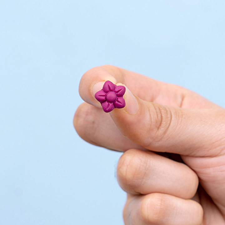 Handmade Clay Little Flower Stud Earrings