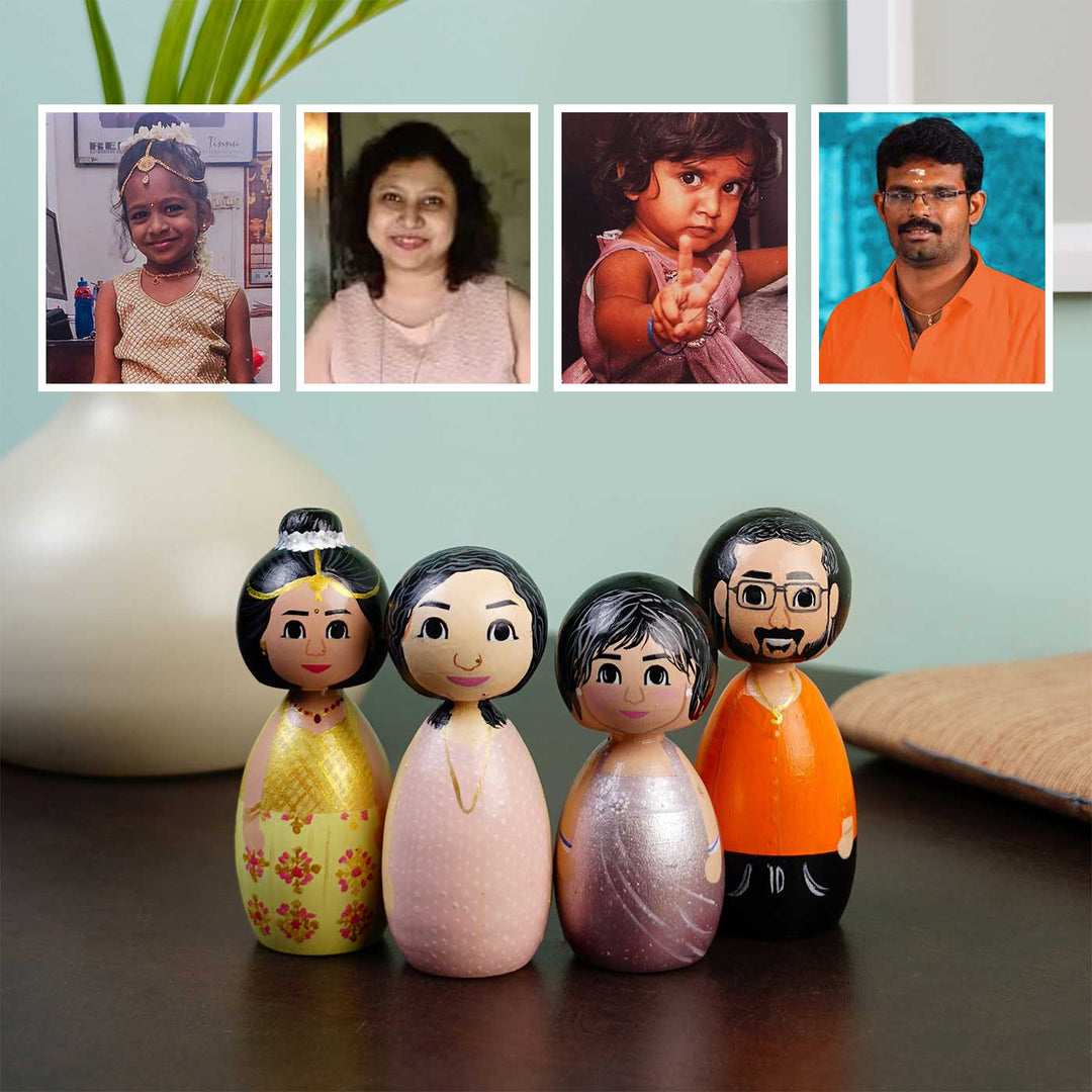Photo Personalized Wooden Peggy Doll