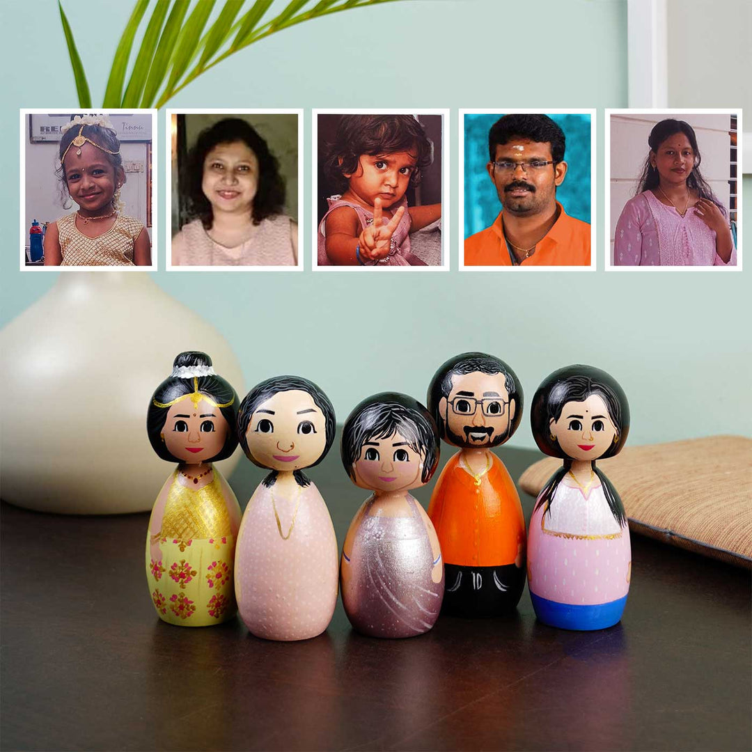 Photo Personalized Wooden Peggy Doll